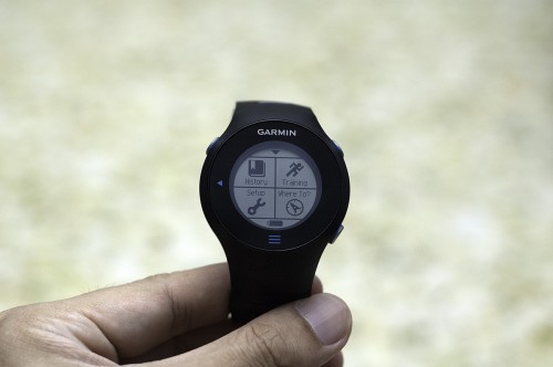 Garmin Forerunner® 610 menu